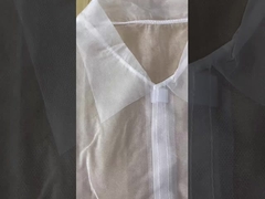 Certification CE Vêtement de laboratoire jetable blanc bleu vert violet rose rouge orange avec fermeture à glissière