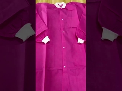 Vêtement de visiteur jetable non tissé en PP SMS microporeux Vêtement de travail