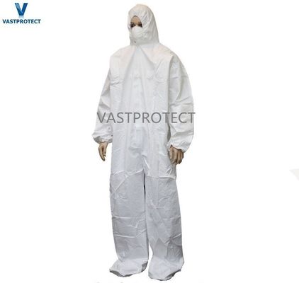 Des combinaisons blanches abordables Des combinaisons jetables avec capuchon et chaussures personnalisées