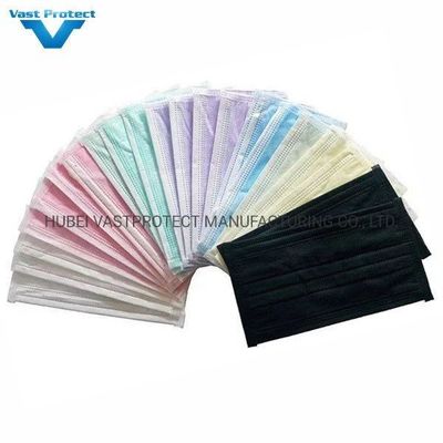 Liste blanche 3 Masque facial chirurgical jetable de protection médicale en PP non tissé