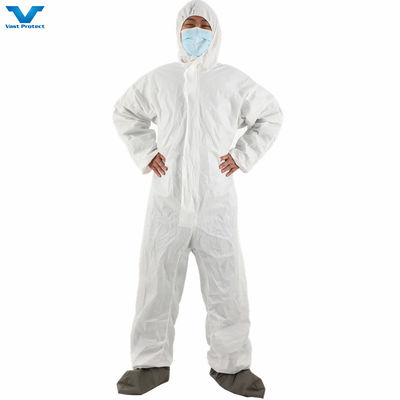Catégorie 3 Type 5/6 Costumes jetables, imperméables à l'eau et couvre-visages pour la protection de la sécurité