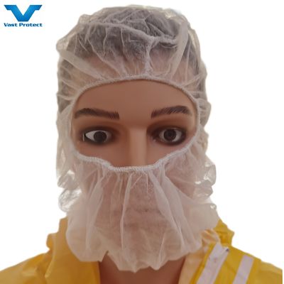 Polypropylène jetable Ninja Astronaute Balaclava Couverture Capuche Pour la protection de l'espace