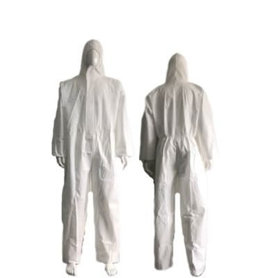 Fermeture à fermeture à glissière CE Uni-use Blanc Microporeux Protecteur Pour la respirabilité