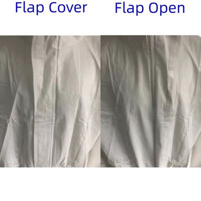 Fermeture à fermeture à glissière CE Uni-use Blanc Microporeux Protecteur Pour la respirabilité