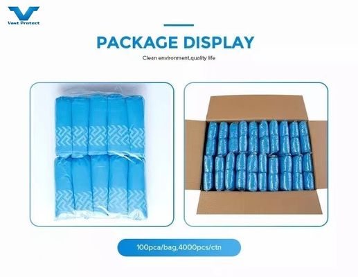 10 à 20 g Couvre-chaussure OEM jetable PP 10 g Couvre-chaussure bleue