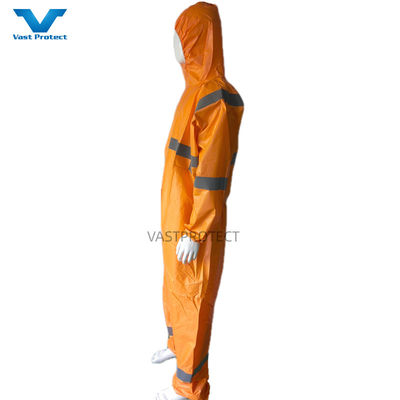 EN1149 Couverture 56GSM PPE américain à usage unique à bande réfléchissante orange