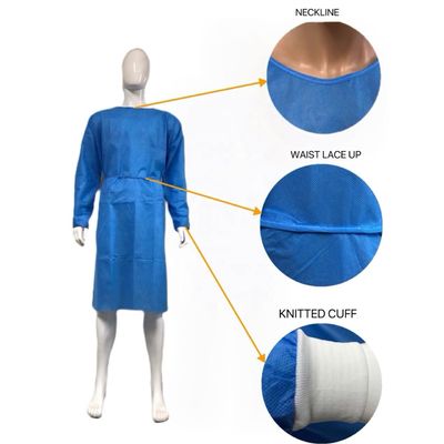 120 x 140 cm Robe d'isolation SMS Protection légère et durable avec certification CE