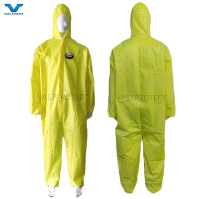 Catégorie 3 III Type 5 6 Vêtements jetables avec poignets et chevilles élastiques SMS non tissés