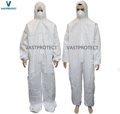 Paiement initial Vêtements de protection Vêtements de protection jetables à manches élastiques et capuchon