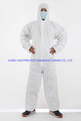 50GSM Épaisseur Cat 3 Type 5/6 Imperméable à l'eau Respirant jetable Microporeux Blanc