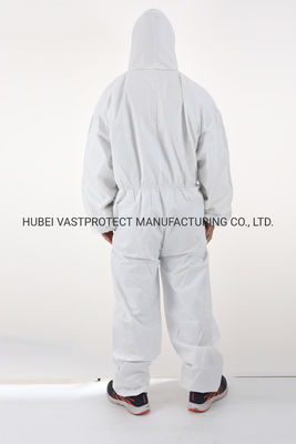 50GSM Épaisseur Cat 3 Type 5/6 Imperméable à l'eau Respirant jetable Microporeux Blanc
