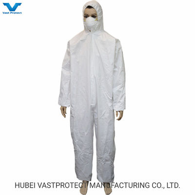 Catégorie 3 Type 56 imperméable à l'eau respirable jetable microporeux blanc général 60GSM Bénéfice