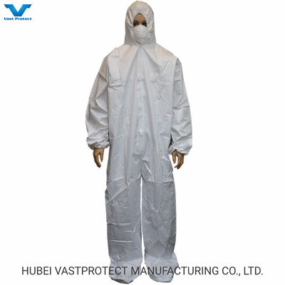 Catégorie 3 Type 56 imperméable à l'eau respirable jetable microporeux blanc général 60GSM Bénéfice