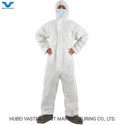 Catégorie 3 Type 56 imperméable à l'eau respirable jetable microporeux blanc général 60GSM Bénéfice