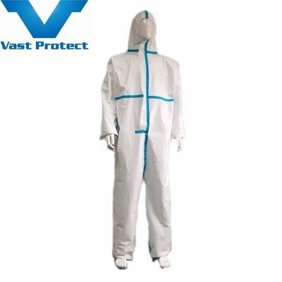 Vêtements de travail de sécurité de protection directe Tyvek de catégorie 3/catégorie III avec autocollant de logo