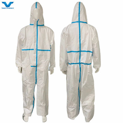 VPT634 Type 4 5 6 Ruban thermiquement scellé, couture, microporeuse jetable, revêtement avec homologation CE