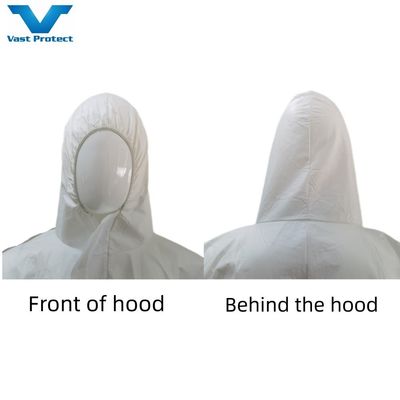 Vêtements de protection respirants En1149 Vêtements de protection microporous avec conception entièrement fermée