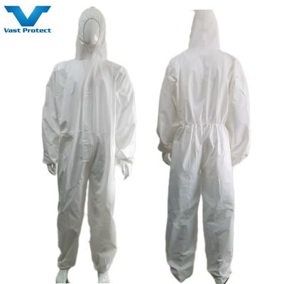 55-70GSM Vêtements de couverture imperméables à l'eau disposables à l'usure