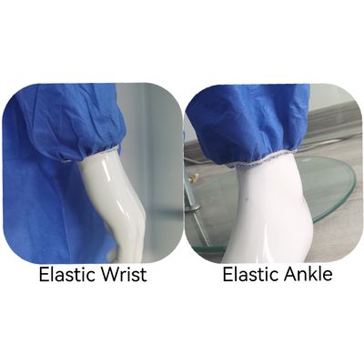 Vêtements de protection de type CE5 6 équipement de protection individuelle combinaison SMS combinaison non tissée sans couvre-pieds