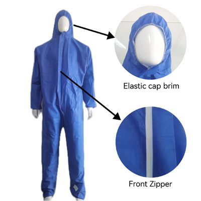 50000 PCS/jour Capacité de production Vêtements de protection contre les produits chimiques légers avec couture en ruban adhésif OEM