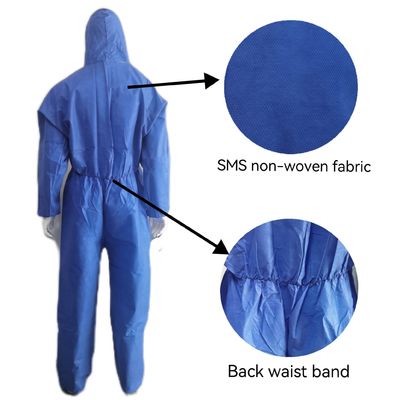 50000 PCS/jour Capacité de production Vêtements de protection contre les produits chimiques légers avec couture en ruban adhésif OEM
