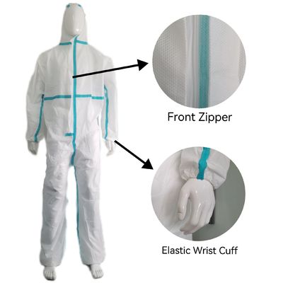 Couvre-chef de protection SMS blanc/bleu/orange avec bande de bâton et type CE4 5 6