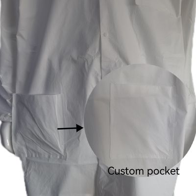 Vêtements de travail non tissés personnalisés PPE de protection Uniform Visitor Coat Lab Coat VASTPROTECT-501