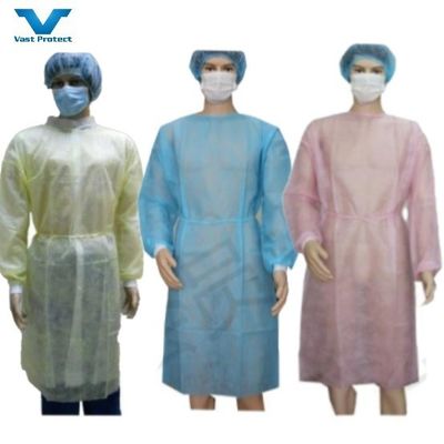 Des vêtements d'isolation SMS/PP/PP PE anti-statiques doux Une offre adéquate d'impression de logo bleu disponible