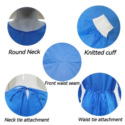 Des vêtements d'isolation SMS/PP/PP PE anti-statiques doux Une offre adéquate d'impression de logo bleu disponible