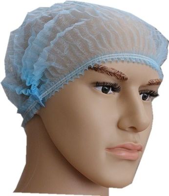 Demande personnalisée offert PP non tissé bande élastique unique jetable Clip Mob Cap