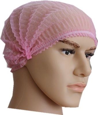 Demande personnalisée offert PP non tissé bande élastique unique jetable Clip Mob Cap