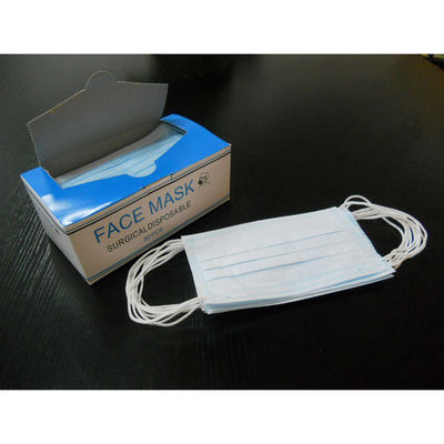 Type I II Iir Protecteur 3 Plissé Boucle d'oreille en noir et blanc PP Masque jetable non tissé