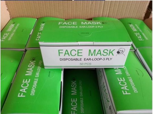 En14683 3 Masque facial pour adultes à boucle d'oreille respirante pliable avec classification de filtre FFP1 et approbation CE