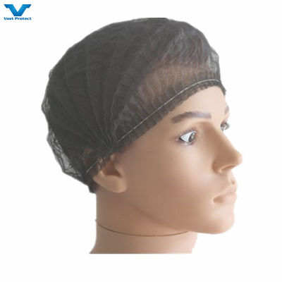 Échantillon à usage unique non tissé en PP, bande de pinceau, bouffant, capuchon pour les cheveux pour couvrir la tête