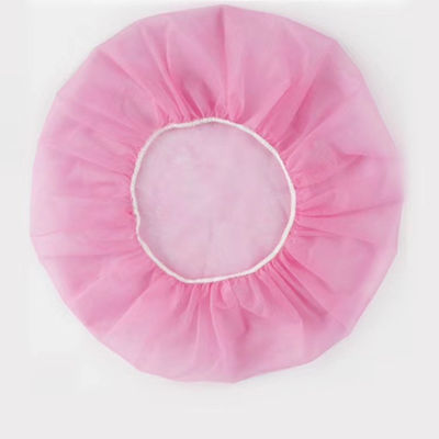 12GSM Blanc bleu rouge rose PP non tissé bonnet rond jetable avec certification ISO