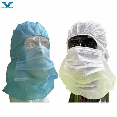 Couvre-chef à casquette de Balaclava Ninja Astro Space Cap 20GSM PP non tissé Protecteur jetable avec masque facial