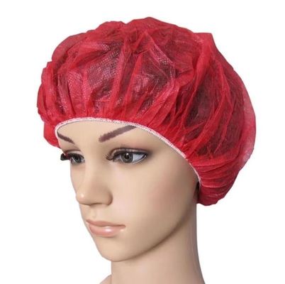CE Standard Polypropylène non tissé polypropylène jetable en PP Bouffant Round Cap pour salon de beauté