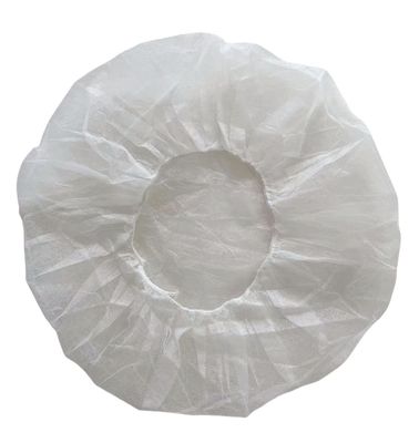 PP non tissé Cap bouffant rond jetable 21 prime / 24 prime Points de diamètre 53/60cm 10/12GSM 100/Bx 1000pack