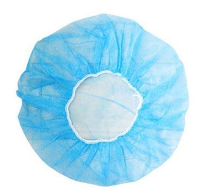 PP non tissé Cap bouffant rond jetable 21 prime / 24 prime Points de diamètre 53/60cm 10/12GSM 100/Bx 1000pack