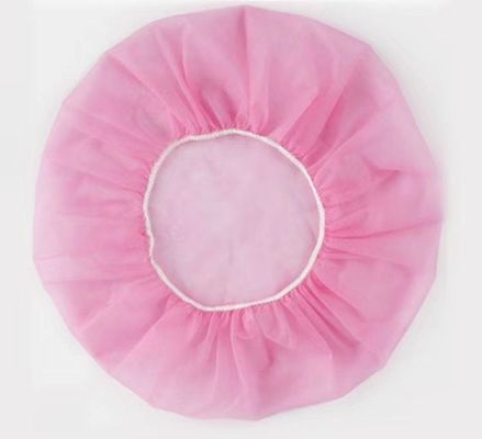 PP non tissé Cap bouffant rond jetable 21 prime / 24 prime Points de diamètre 53/60cm 10/12GSM 100/Bx 1000pack