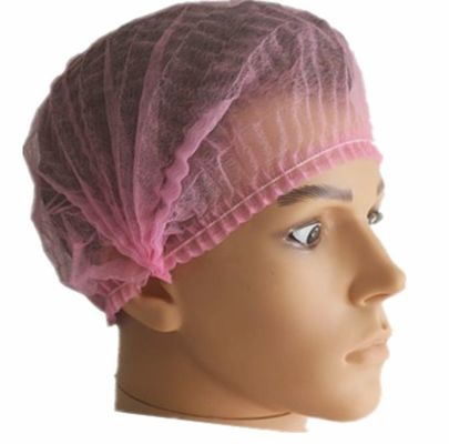 échantillon gratuit à usage unique bouffant filet de cheveux bande clip mob cap pour la protection contre la poussière