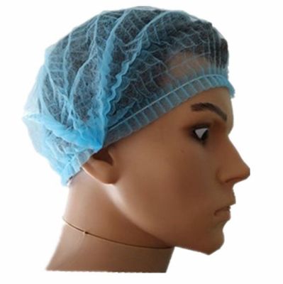 échantillon gratuit à usage unique bouffant filet de cheveux bande clip mob cap pour la protection contre la poussière