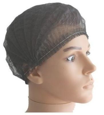 échantillon gratuit à usage unique bouffant filet de cheveux bande clip mob cap pour la protection contre la poussière