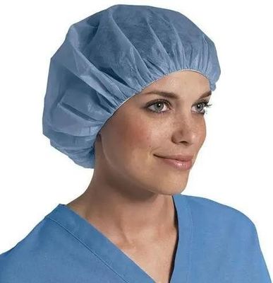 OEM Fabrication à la main de casquettes rondes en PP non tissées jetables avec caoutchouc élastique unique