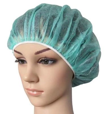 OEM Fabrication à la main de casquettes rondes en PP non tissées jetables avec caoutchouc élastique unique