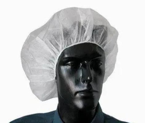 Fabrication artisanale sans poussière, à la main, en PP non tissé, bouffants ronds avec caoutchouc élastique unique