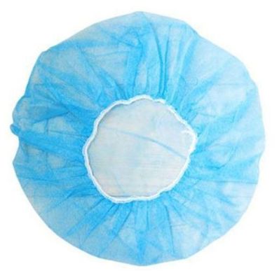 Fabrication artisanale sans poussière, à la main, en PP non tissé, bouffants ronds avec caoutchouc élastique unique
