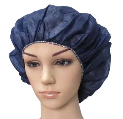 Fabrication artisanale sans poussière, à la main, en PP non tissé, bouffants ronds avec caoutchouc élastique unique