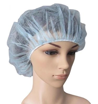 Fabrication artisanale sans poussière, à la main, en PP non tissé, bouffants ronds avec caoutchouc élastique unique