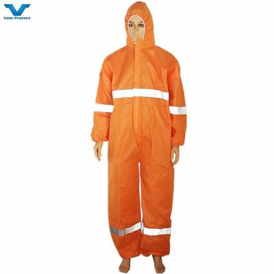 Étiquette de protection contre l'amiante Orange SMS Microporeux Tape réfléchissante jetable